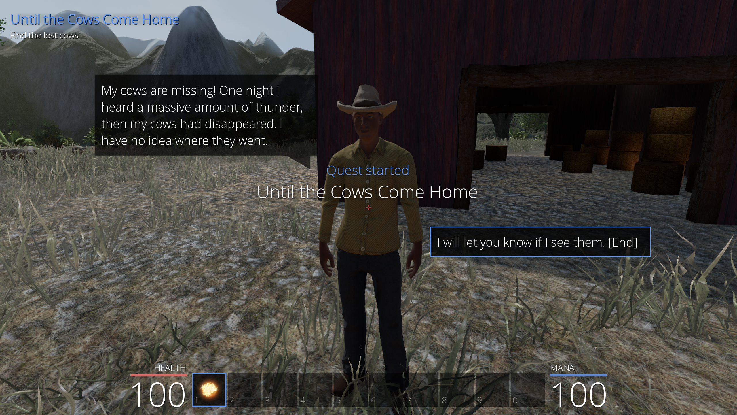 The missing cows quest